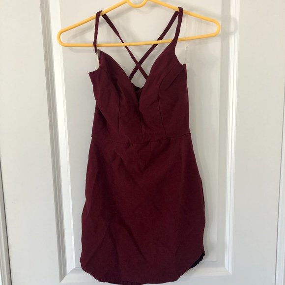 Revamped Taupe V Neck Bodycon Midi Dress - Picture 4 of 5